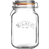 Kilner Bügelverschlussglas eckig 1,5 l 3 St.