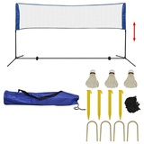 vidaXL Badmintonnetz-Set mit Federbällen 600x155 cm