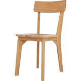 JANKURTZMÖBEL 4-Fußstuhl "nea" Stühle Gr. B/H/T: 50 cm x 82 cm x 42 cm, 2 St., beige (naturfarben) 4-Fuß-Stühle Massivholz, modernes Design