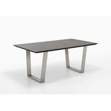 Niehoff Noah Trapezkufe Edelstahl - 180 x 95 cm HPL Granit-Design