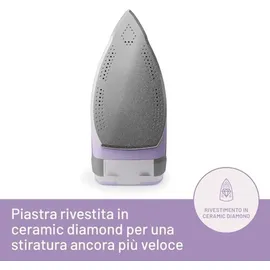 Imetec Intellifast Dampfbügeleisen grau/violett