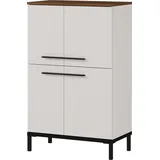 Germania Kommode Yonkers 60 x 97 x 34 cm Beige / Braun / Schwarz