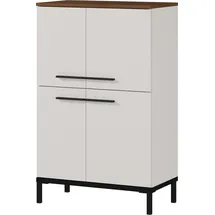 Germania Kommode Yonkers 60 x 97 x 34 cm Beige / Braun / Schwarz