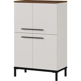 Germania Kommode Yonkers 60 x 97 x 34 cm Beige / Braun / Schwarz