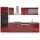 Vicco Küchenzeile R-Line 300 cm Rot Hochglanz