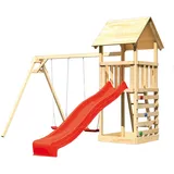 Karibu Kinderspielturm Lotti Rot