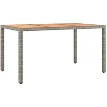 vidaXL Gartentisch 90 x 75 cm Grau