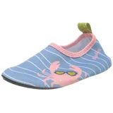 Playshoes Barfuß-Schuhe Blau/Pink Krebs 30