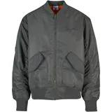 Karl Kani Small Signature Distressed Bomberjacke - Anthracite - XL