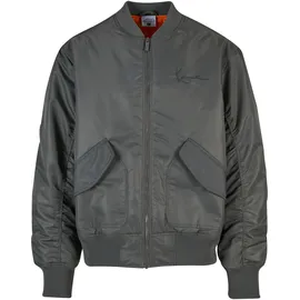 Karl Kani Small Signature Distressed Bomberjacke - Anthracite - XL