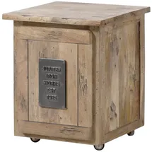 Massivmoebel24 Rollcontainer Mango 50x50x60 whitewash lackiert Railway 3002