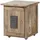 Massivmoebel24 Rollcontainer Mango 50x50x60 whitewash lackiert Railway 3002
