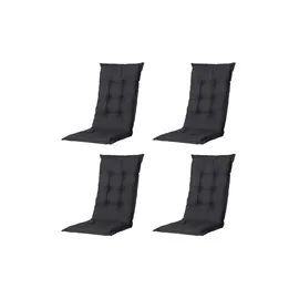 PROGARDEN Tampa Klappsessel 60 x 61 x 109 cm grün 4 St. inkl. 4 x Auflagen schwarz