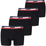 Levi's LEVIS MEN REPEAT SPW LOGO BOXER BRIEF Navy / Grau XL 4er Pack