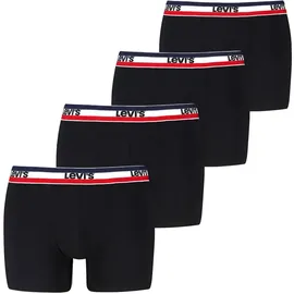 Levi's LEVIS MEN REPEAT SPW LOGO BOXER BRIEF Navy / Grau XL 4er Pack