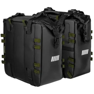 SCHNORR Gepäckträgertasche Motorrad Seitentaschen Set (2×32M), wasserdicht, SCHNORR SC-32 für BMW schwarz