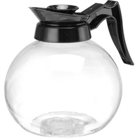 HENDI Glaskanne, mit Polyproplengriff und, deckel, Teekanne, Mikrowellenkanne, 1,8L,