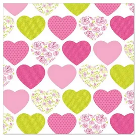 Papstar Servietten, 3-lagig 1/4-Falz 33 cm x 33 cm `Watermelon`