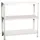 Simonrack Metallregal 3 Böden 900x1100x400 mm weiß
