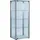 VCM Standvitrine Kavisa 50 x 38 x 115 cm Silber