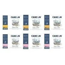 Canson Aquarellblock Coton d'Art 12 Blatt 300 g/m2 naturweiß