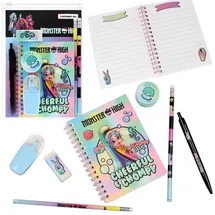 sarcia.eu Monster High SET Schul-Schreibwaren FÜR DIE SCHULE, REISE set für Mädchen (Monster High A)