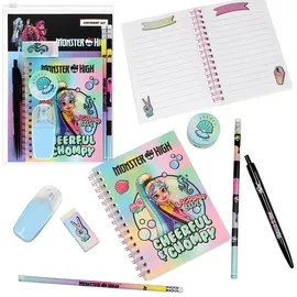 sarcia.eu Monster High SET Schul-Schreibwaren FÜR DIE SCHULE, REISE set für Mädchen (Monster High A)