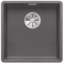 Blanco Subline 400-F felsgrau + Handbetätigung + InFino