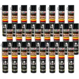 Isolbau Bauschaum B2 Montageschaum mit Aussprührohr - PU-Pistolenschaum Adapterschaum für Montage, Isolierung, Abdichtung, Innen & Außen - 24 x 750 ml