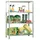Proregal Lagerregal Metall 150x80x30cm Silber 4 Fachböden