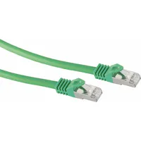 Patchkabel S/FTP Cat 7 grün 0,25m (CAT7, 5 m), Netzwerkkabel