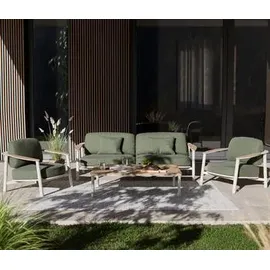 Royal Garden Kemo Loungeset 4-tlg. grau/weiß