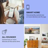 Klarstein Infrarotheizung, Infrarot Heizung mit IoT/WiFi App-Steuerung, Erkennung Offener Fenster, Infrarotheizung mit Thermostat, Heizung zur Wand... - Bunt