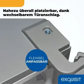GGV Exquisit Exquisit Kühl-Gefrierkombination, KGC5320-95-E-040C inoxlook - Silber