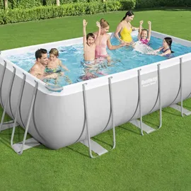 BESTWAY Power Steel Frame Pool Set 412 x 201 x 122 cm inkl. Filterpumpe