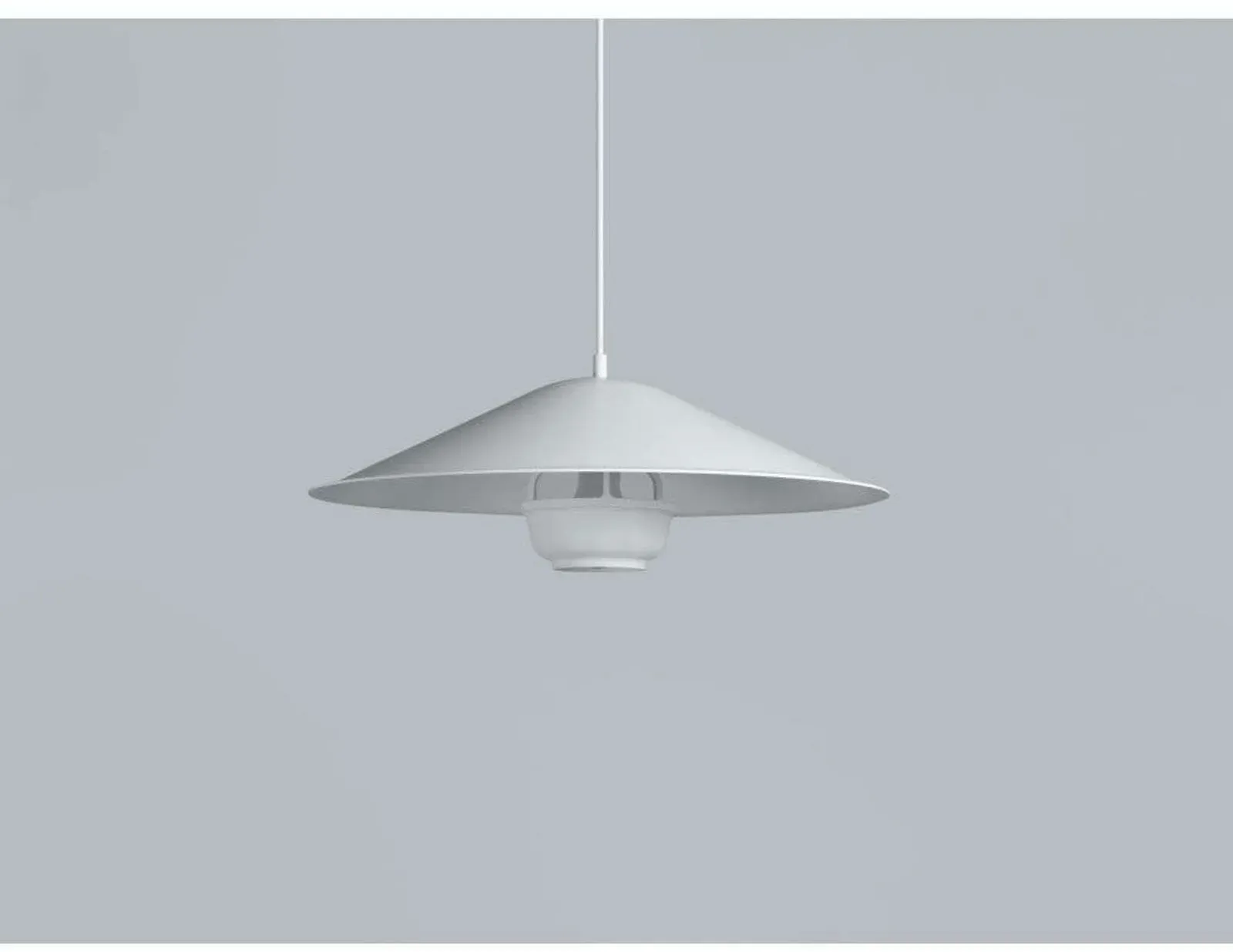 Pendelleuchte Artek, Weiß, für Esszimmer, Aluminium - 17