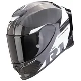 Scorpion EXO-R1 Evo Carbon Air Rally Integralhelm - Schwarz/Weiß - S