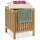 Relaxdays Wäschekorb mit Sitz, Badhocker mit Stauraum, 30 l Wäschesammler, HBT: 51 x 38 x 38 cm, Holz/Stoff, Natur/weiß