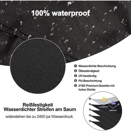 Siehe Bilder Grillabdeckung Ø 50 cm wasserdicht schwarz