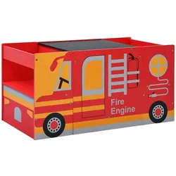 3-tlg. Kinder-Sitzgruppe Feuerwehrauto-Design Holz