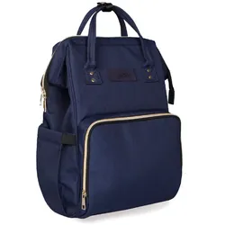 Kikkaboo Wickeltasche Siena, Rucksack, Wickelunterlage, Grifflänge einstellbar blau
