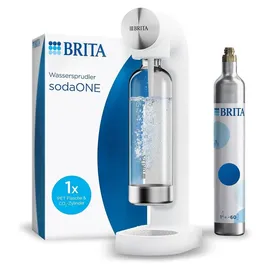 Brita SodaONE white + PET-Flasche + Zylinder