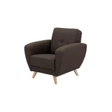 Max Winzer Sessel Jerry Flachgewebe 83 x 85 x 0 cm Braun