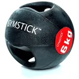 Gymstick Medizinball Aus Gummi Mit Griffen 6kg - Black - 6 kg