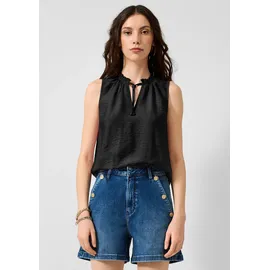 QS Blusentop Bluse Schwarz 38