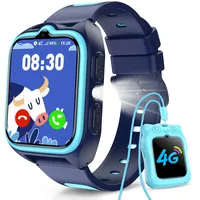 Baolubao 4G Smartwatch Kinder - Kinder Telefonuhr mit SIM-Kartenslot, Telefonanruf, Sprachchat, GPS, SOS Notruf, Taschenlampe, Schulmodus, Schrittzähler, Kinderuhr für Jungen Geschenke 4-12 Jahren