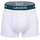 Lacoste Herren Boxershorts, 3er Pack - Trunks, Casual, Cotton Stretch, Logobund Schwarz/Grau/Weiß 2XL