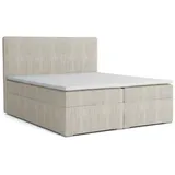 Deine Möbel 24 LOFT IV 160 x 200 cm H4 Beige/Grau/Schwarz