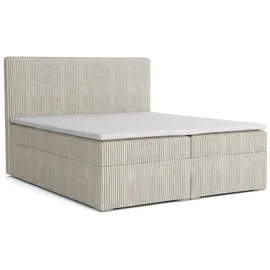 Deine Möbel 24 LOFT IV 160 x 200 cm H4 Beige/Grau/Schwarz