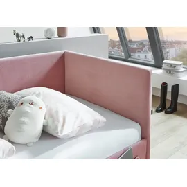 Meise Möbel Polsterbett Cool 120 x 200 cm rose inkl. Rückenelement